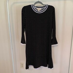 Michael Kors Black Dress with White Dots